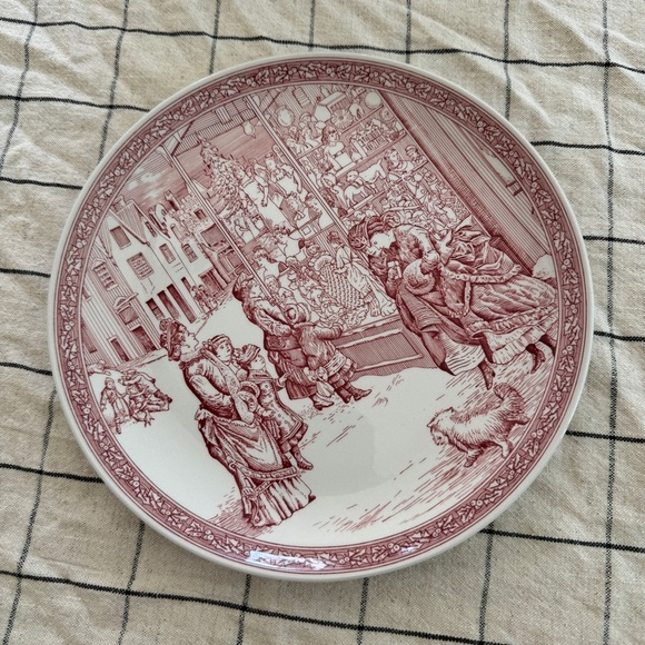 Vintage Spode blue room collection decorative plate christmas no. 4 victorian - Picture 1 of 3